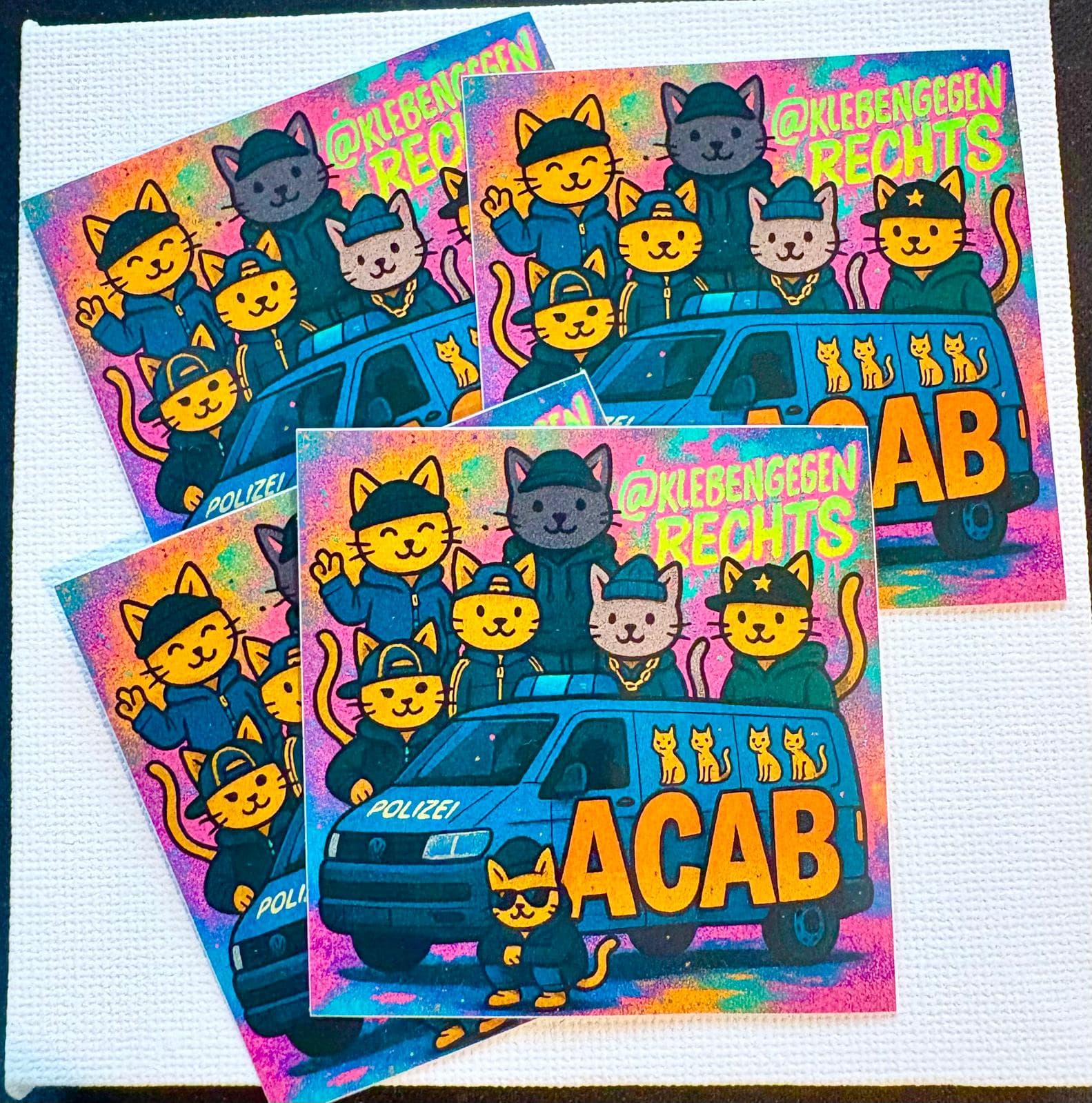 ACAB Cat Sticker – Ausdrucksstarkes Design mit klarer Haltung