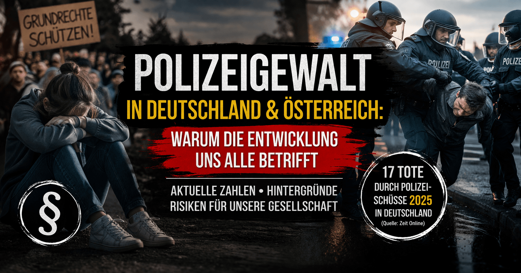 Polizeigewalt in Deutschland und Österreich: Aktuelle Entwicklungen, Risiken und warum das Thema uns alle betrifft